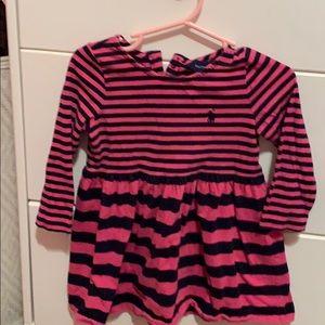 Ralph Lauren Pink and Blue Striped Dress.